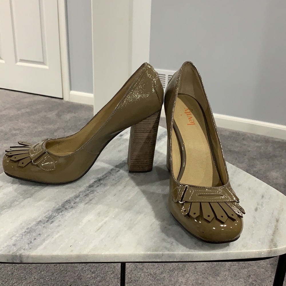 Levity Patent Leather Kiltie Pumps